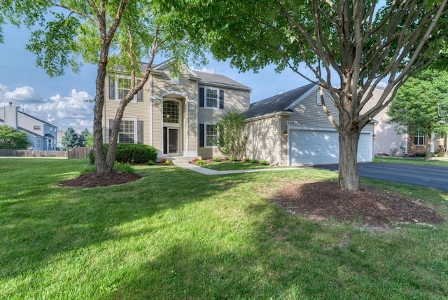 11703 Wolf Creek Ln, Plainfield, IL 60585 - traditional-style home with driveway and an attached garage