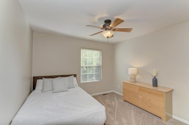 11703 Wolf Creek Ln, Plainfield, IL 60585 - bedroom featuring light colored carpet and a ceiling fan