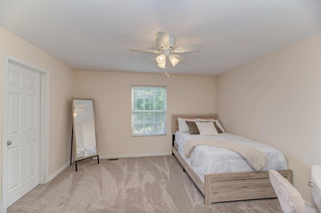 11703 Wolf Creek Ln, Plainfield, IL 60585 - carpeted bedroom featuring baseboards and ceiling fan
