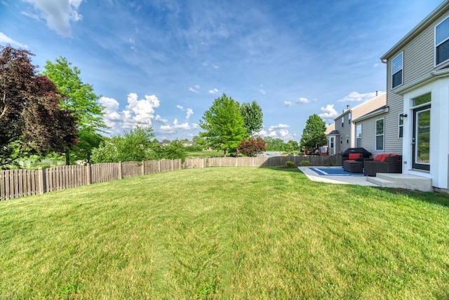 11703 Wolf Creek Ln, Plainfield, IL 60585 - fenced backyard featuring a patio area