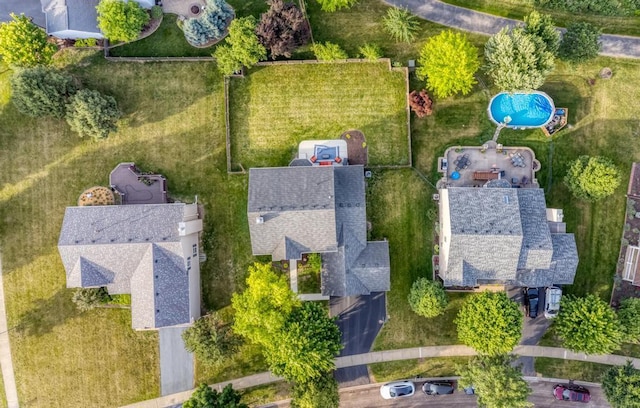 11703 Wolf Creek Ln, Plainfield, IL 60585 - bird's eye view of a pool area