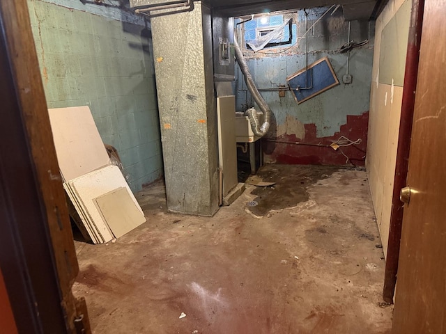 1826 S Kildare Ave, Chicago, IL 60623 - unfinished basement with heating unit