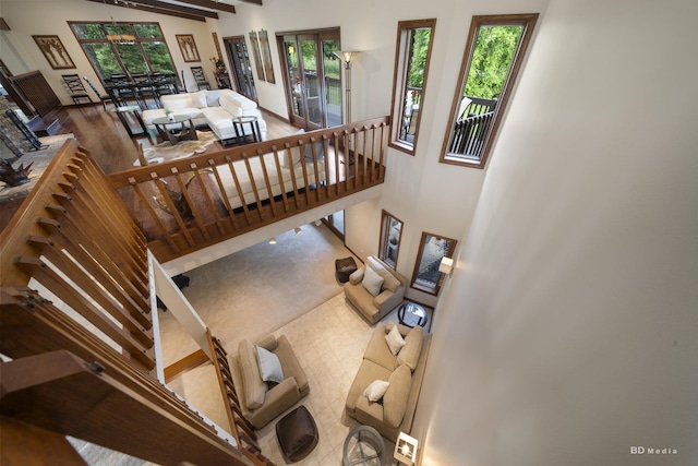 7 Bell Oak Ln, Lemont, IL 60439 - staircase featuring wood finished floors