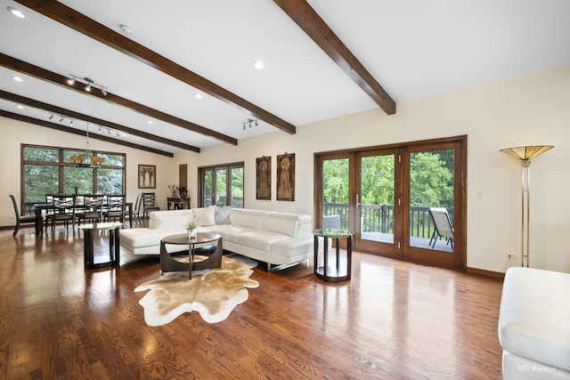 7 Bell Oak Ln, Lemont, IL 60439 - living area featuring wood finished floors and recessed lighting