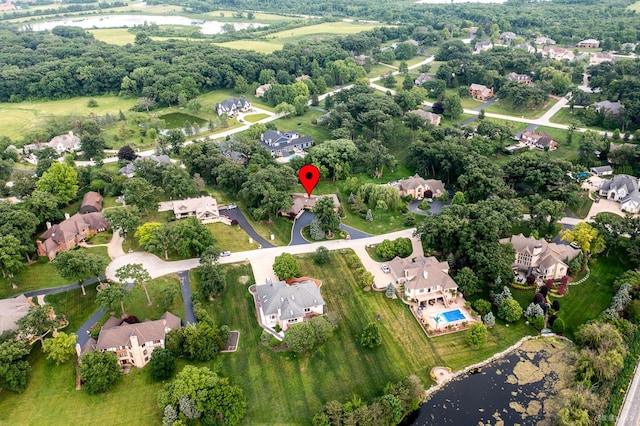 7 Bell Oak Ln, Lemont, IL 60439 - aerial view of property and surrounding area with nearby suburban area
