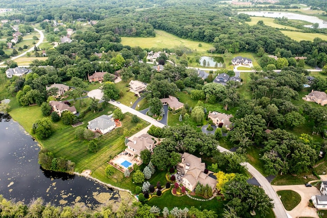 7 Bell Oak Ln, Lemont, IL 60439 - aerial perspective of suburban area featuring a nearby body of water