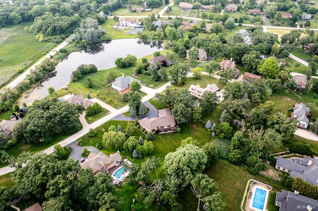 7 Bell Oak Ln, Lemont, IL 60439 - aerial perspective of suburban area with a large body of water