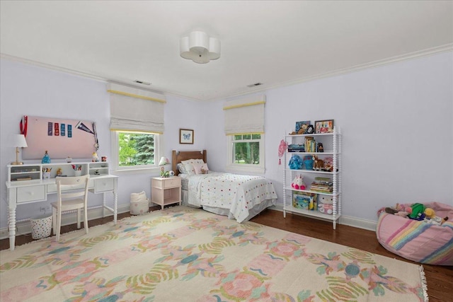 1111 Seneca Rd, Wilmette, IL 60091 - bedroom with crown molding and wood finished floors