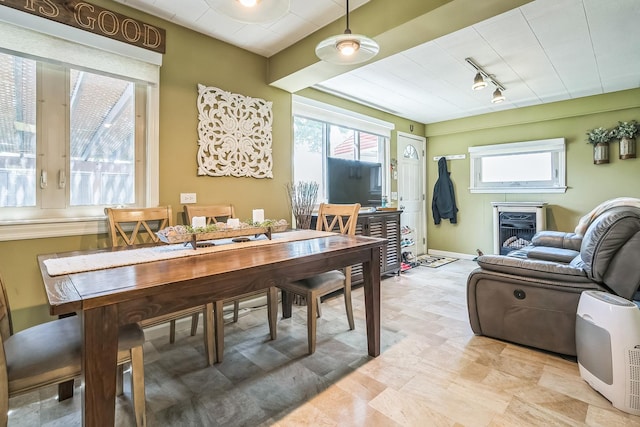 7805 W Farragut Ave, Chicago, IL 60656 - dining space with rail lighting