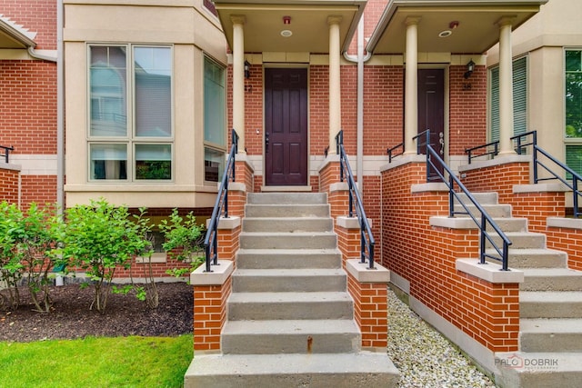 42 Legacy Ln, Wheeling, IL 60090 - view of exterior entry featuring brick siding