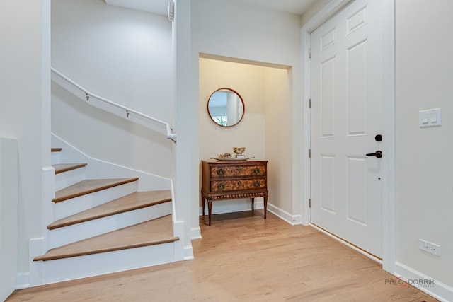 42 Legacy Ln, Wheeling, IL 60090 - entrance foyer with wood finished floors and stairs