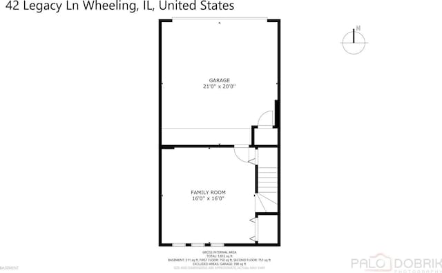 42 Legacy Ln, Wheeling, IL 60090 - view of room layout
