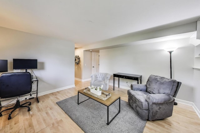 115 Circle Dr W, Montgomery, IL 60538 - living area featuring wood finished floors and an office area
