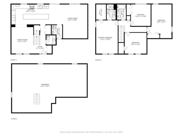 1227 Timber Dr, Elk Grove Village, IL 60007 - view of floor plan / room layout