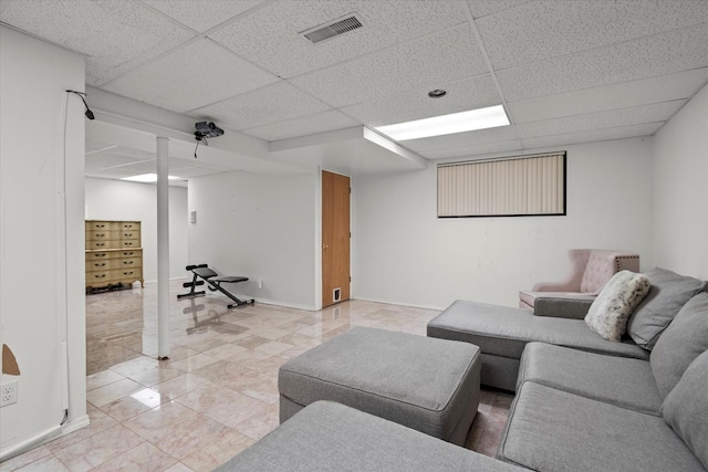 2680 Jenna Cir, Montgomery, IL 60538 - living area featuring a paneled ceiling