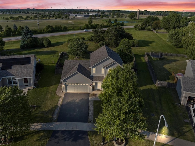 2680 Jenna Cir, Montgomery, IL 60538 - aerial view at dusk