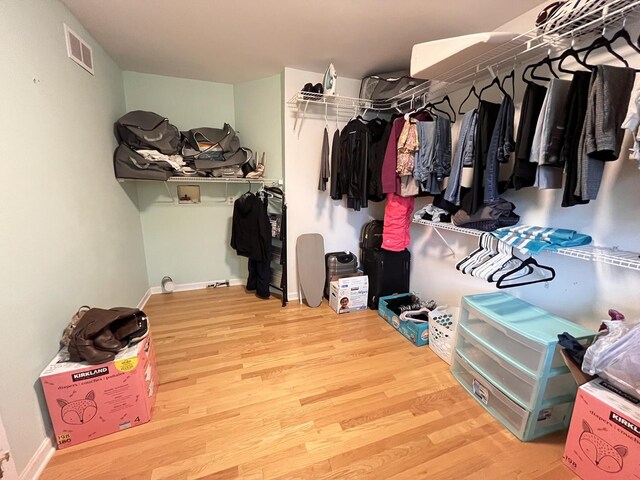 10 Chestnut Ct E, Buffalo Grove, IL 60089 - spacious closet featuring wood finished floors