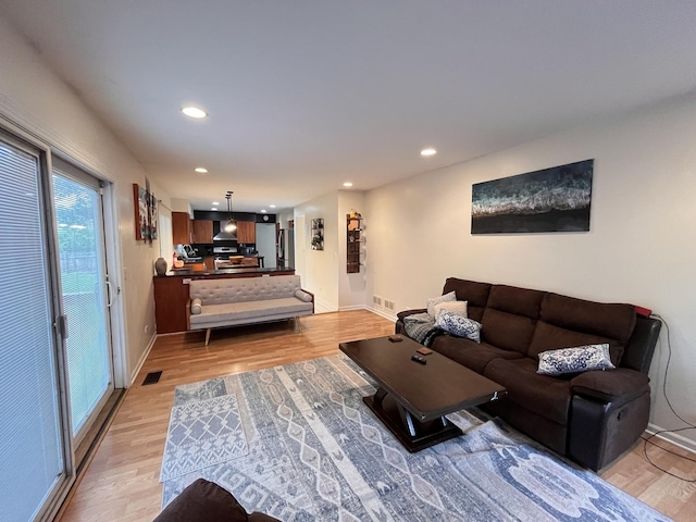 10 Chestnut Ct E, Buffalo Grove, IL 60089 - living room with light wood-style flooring and recessed lighting