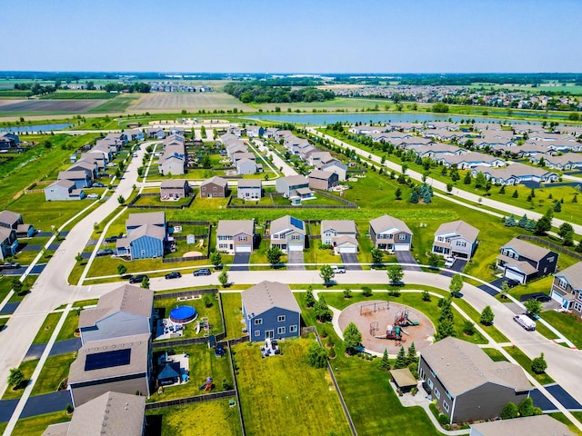 1311 Bayberry Cir, Pingree Grove, IL 60140 - aerial view of residential area with a nearby body of water