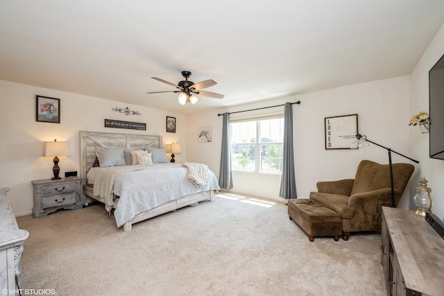 1311 Bayberry Cir, Pingree Grove, IL 60140 - bedroom featuring light colored carpet and ceiling fan