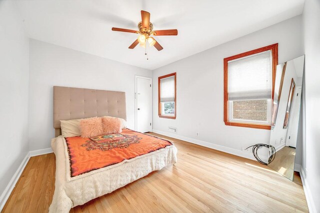 11334 S Central Park Ave, Chicago, IL 60655 - bedroom with wood finished floors and ceiling fan