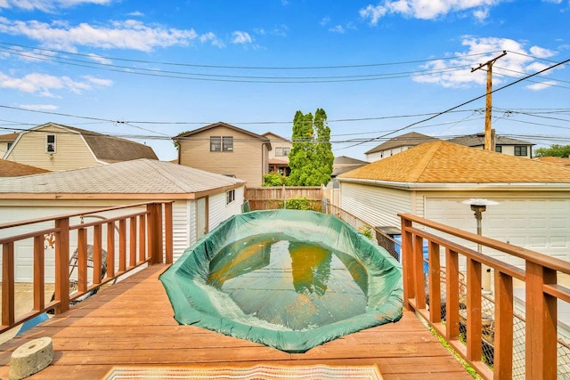 11334 S Central Park Ave, Chicago, IL 60655 - wooden terrace featuring a hot tub