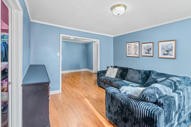 2103 N Long Ave, Chicago, IL 60639 - living room featuring crown molding and wood finished floors
