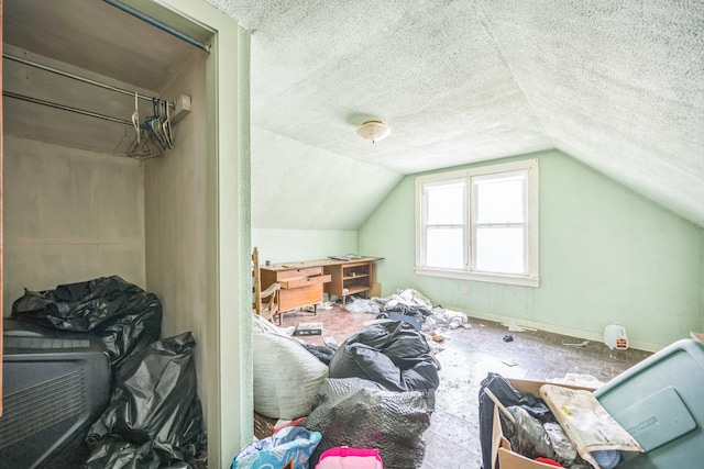 230 W Garfiled Ave, Decatur, IL 62526 - additional living space featuring vaulted ceiling and a textured ceiling