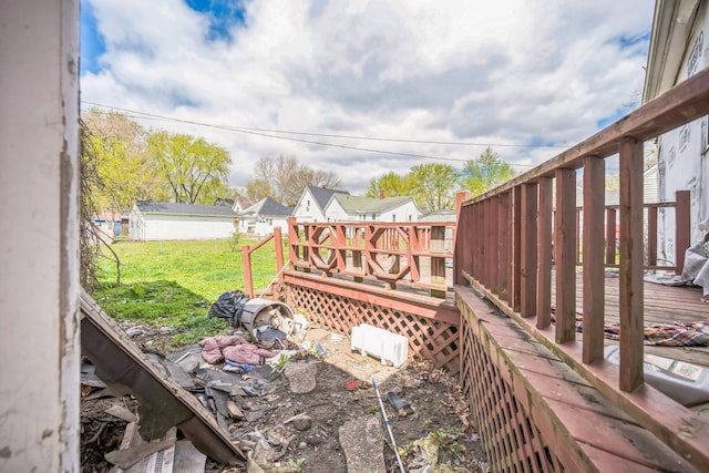 230 W Garfiled Ave, Decatur, IL 62526 - deck with a yard