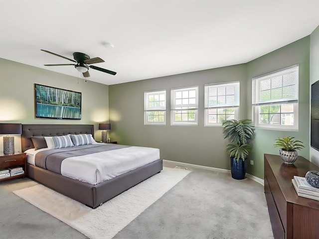 1277 Donegal Ct, Carol Stream, IL 60188 - carpeted bedroom featuring multiple windows and ceiling fan