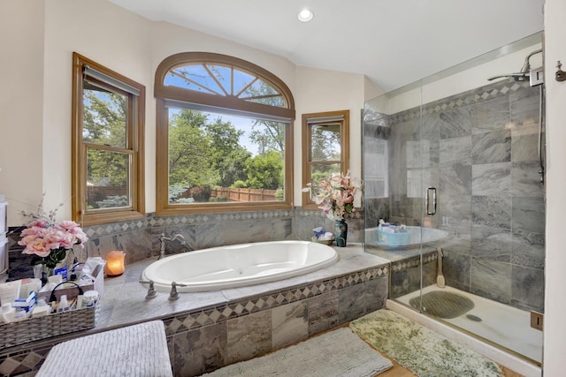 648 S Illinois Ave, Villa Park, IL 60181 - full bathroom with a bath and a stall shower