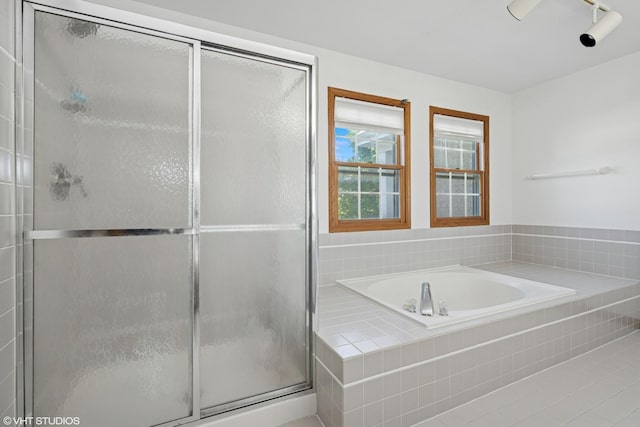 1456 Della Dr, Hoffman Estates, IL 60169 - bathroom featuring a garden tub and a stall shower