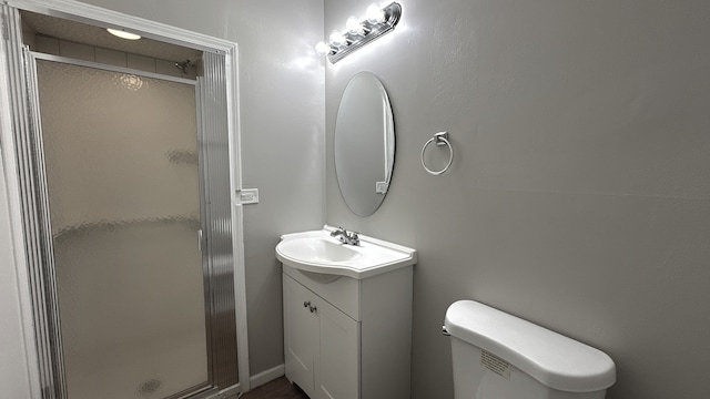 1607 Sylvan Ct, Flossmoor, IL 60422 - full bathroom featuring vanity and a stall shower