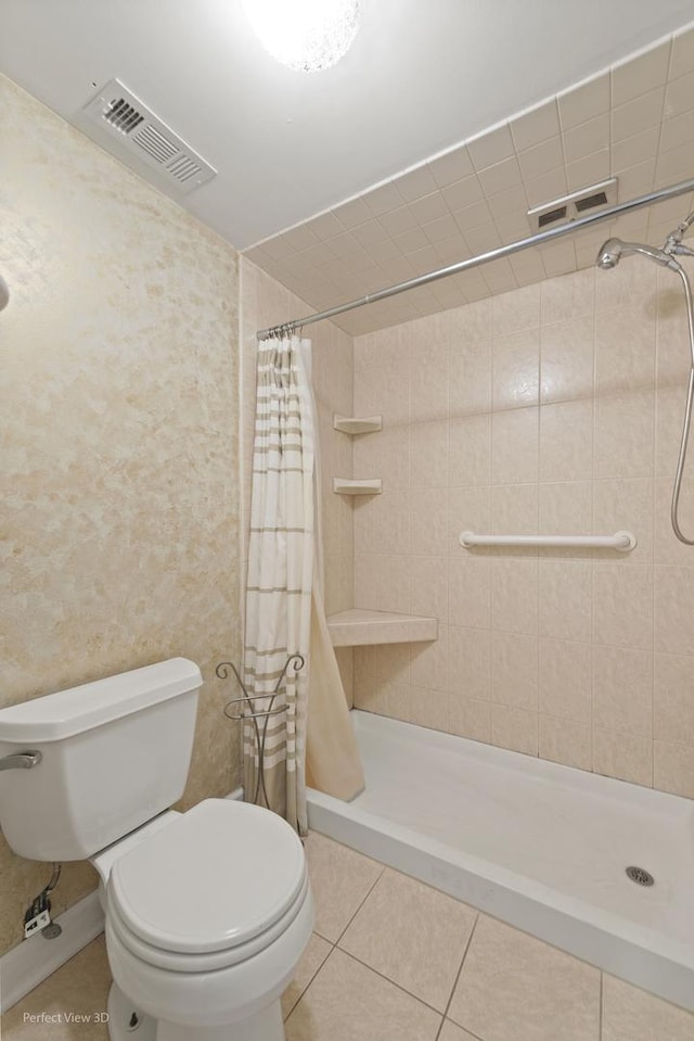 1301 N Western Ave Unit 317, Lake Forest, IL 60045 - bathroom with a stall shower and tile patterned floors