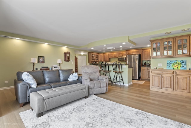 1301 N Western Ave Unit 317, Lake Forest, IL 60045 - living room featuring recessed lighting and light wood finished floors