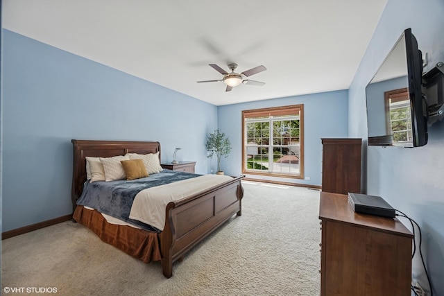 1012 Hickory Dr, Western Springs, IL 60558 - bedroom featuring carpet, multiple windows, and ceiling fan