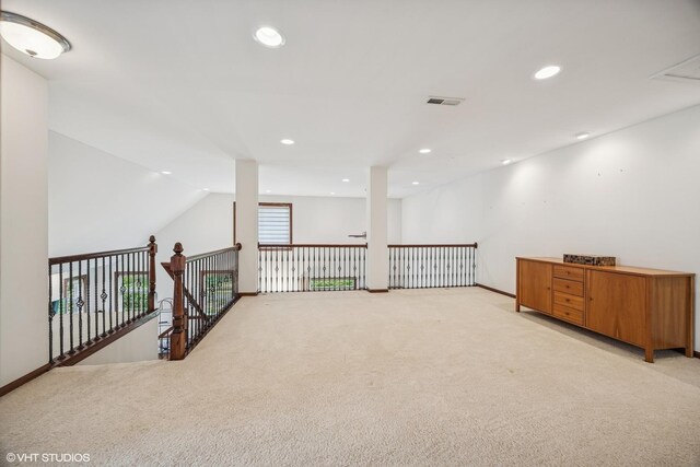 1012 Hickory Dr, Western Springs, IL 60558 - empty room with light carpet and recessed lighting