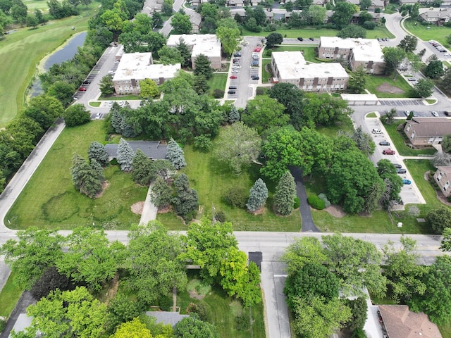 305 S Lambert Rd, Glen Ellyn, IL 60137 - aerial overview of property's location featuring a large body of water, a local golf course, and nearby suburban area