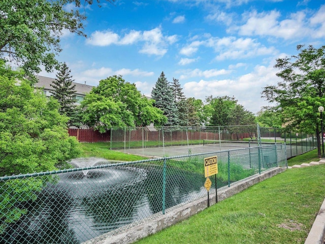 5600 Astor Ln Unit 202, Rolling Meadows, IL 60008 - view of pool featuring a tennis court