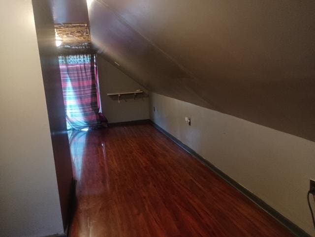 213 Edward St, Joliet, IL 60436 - additional living space with lofted ceiling and wood finished floors
