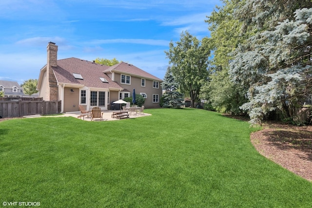 1808 Beloit Ct, Naperville, IL 60565 - rear view of house with a patio area and a chimney