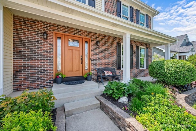 2171 Edinburgh Ln, Aurora, IL 60504 - property entrance with brick siding and covered porch