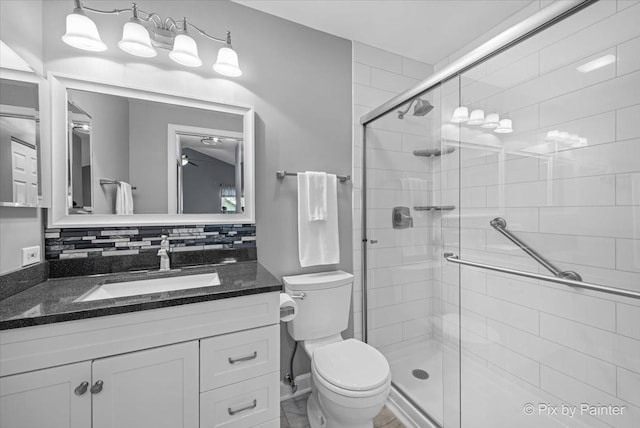 2171 Edinburgh Ln, Aurora, IL 60504 - full bathroom featuring vanity and a shower stall