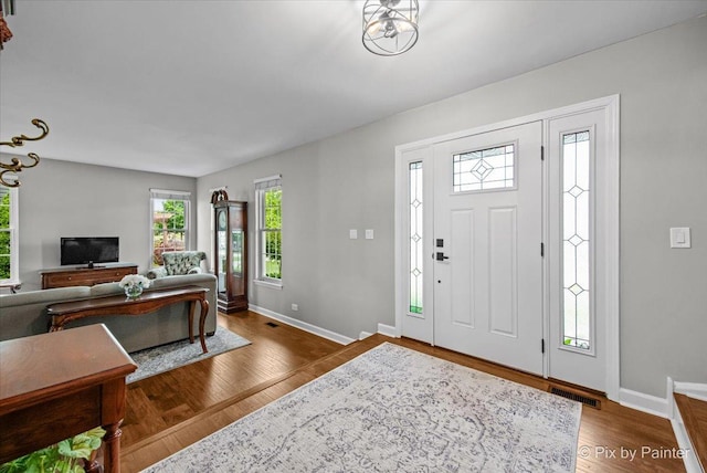2171 Edinburgh Ln, Aurora, IL 60504 - entrance foyer featuring baseboards and wood finished floors