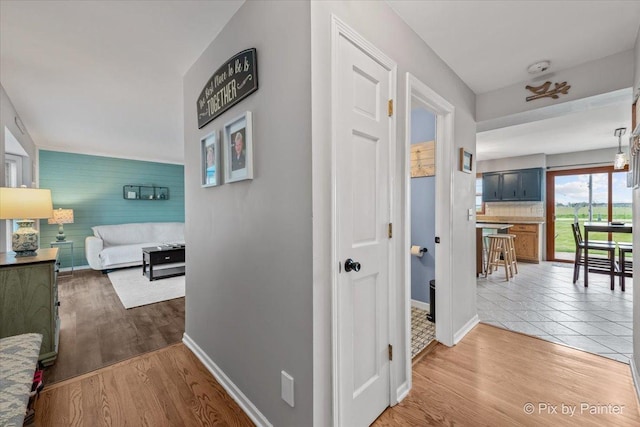 1714 Tall Tree Ln, Johnsburg, IL 60051 - corridor with baseboards and wood finished floors