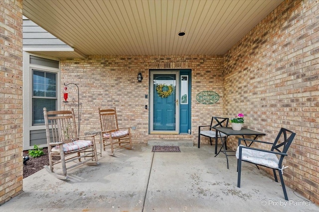 1714 Tall Tree Ln, Johnsburg, IL 60051 - doorway to property with brick siding