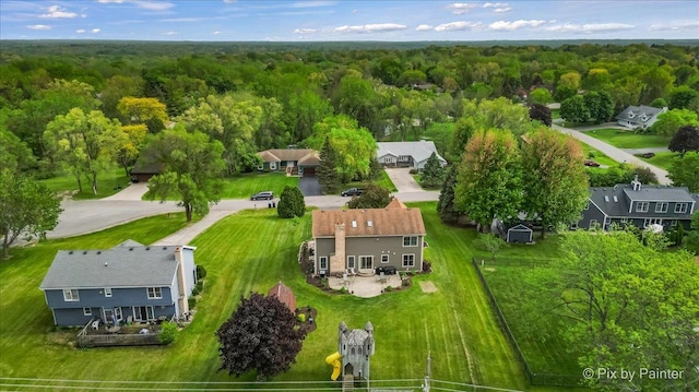 1714 Tall Tree Ln, Johnsburg, IL 60051 - drone / aerial view of a heavily wooded area