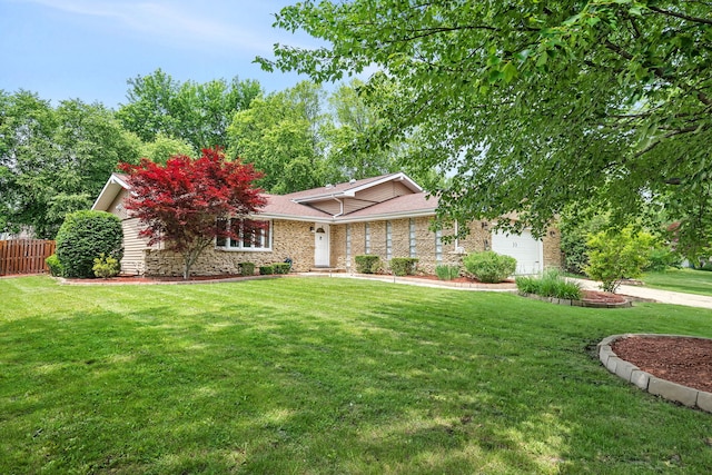 1810 Jana Ln, Morris, IL 60450 - ranch-style home with an attached garage and brick siding