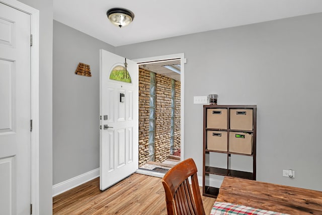1810 Jana Ln, Morris, IL 60450 - office area with baseboards and light wood-style flooring