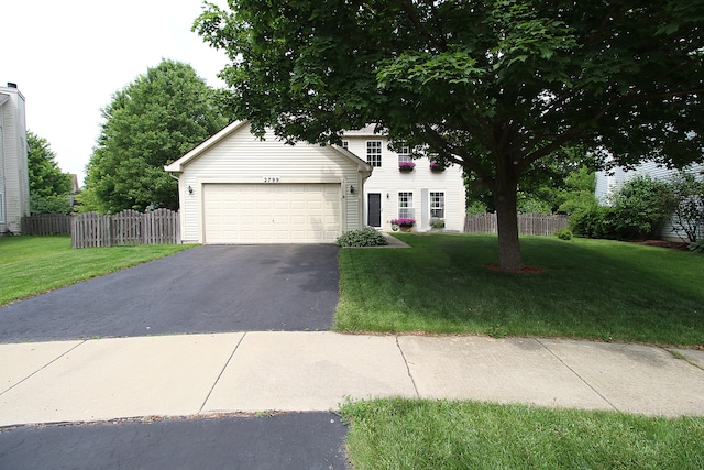 2799 Squaw Valley Trl, Aurora, IL 60503 - view of front of house featuring asphalt driveway and a garage